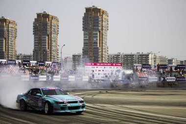 Khabarovsk Rusya 2 Haziran 2018: Rus Drift serisi 2 Rds Vostok 2018 sahne.