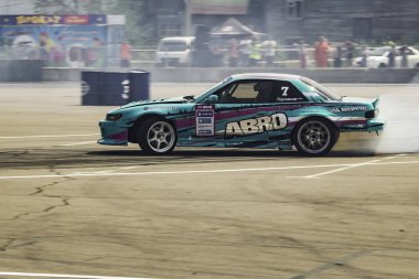 Khabarovsk Rusya 2 Haziran 2018: Rus Drift serisi 2 Rds Vostok 2018 sahne.