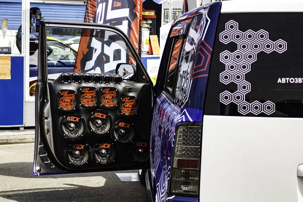 Khabarovsk Rusya 2 Haziran 2018: Rus Drift serisi 2 Rds Vostok 2018 sahne.