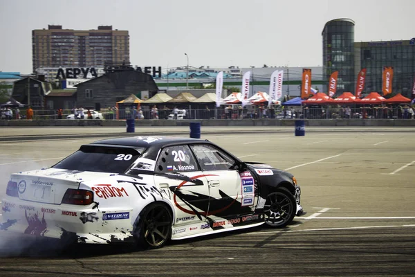 Khabarovsk Rússia Junho 2018 Russian Drift Series Stage Rds Vostok — Fotografia de Stock