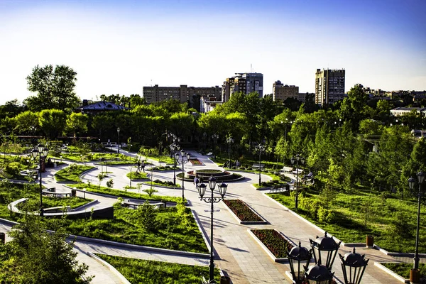 ハバロフスク ロシア連邦 2018 コムソモールスカヤ広場 — ストック写真