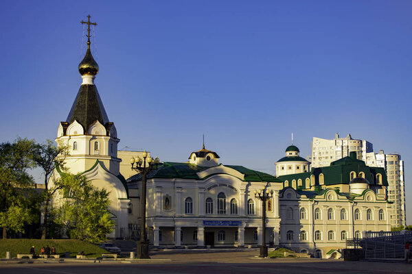 Хабаровск, Россия - 18 мая 2018 года: Площадь Славы
