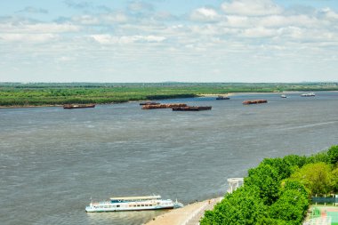 Görünüm--dan dönme dolap Amur Nehri set of. Rusya,