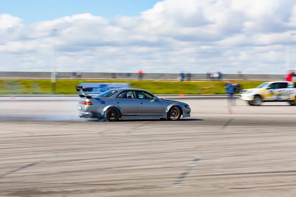 Mästerskapet Stad Khabarovsk Drifting Double — Stockfoto