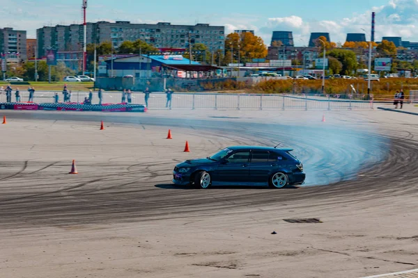 Championship City Khabarovsk Drifting Double — Stock Photo, Image