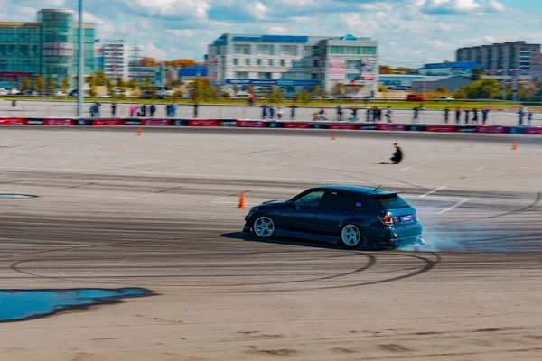 Die Meisterschaft Der Stadt Chabarowsk Driftenden Doppelten — Stockfoto