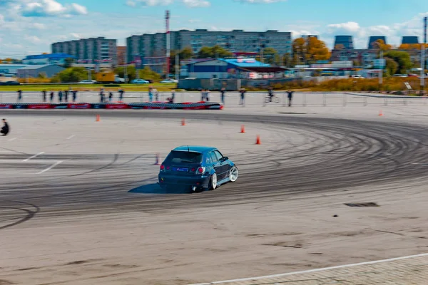 Campeonato Una Ciudad Jabárovsk Deriva Doble — Foto de Stock