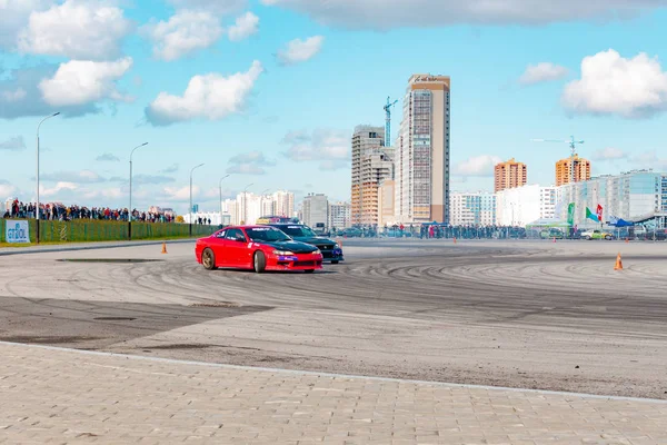 Championship City Khabarovsk Drifting Double — Stock Photo, Image