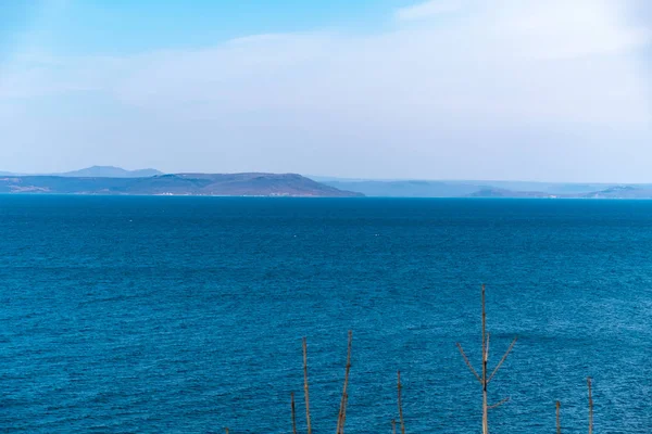 Vista da Baía de Amur da cidade de Vladivostok — Fotografia de Stock