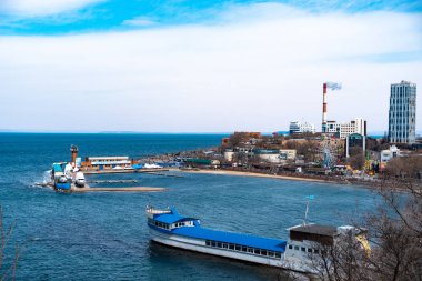 Vladivostok, Rusya Federasyonu - 24 Mart, 2019: şehir dolgu ve eğlence parkı