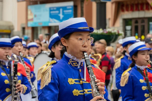 Khabarovsk, russland - 02. Juni 2019: internationales festival der militärbands the amur waves . — Stockfoto