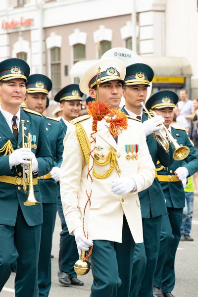 Khabarovsk, Russie - 02 juin 2019 : Festival international des fanfares militaires Les vagues de l'Amour  . — Photo