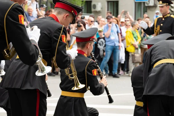 Khabarovsk, Russie - 02 juin 2019 : Festival international des fanfares militaires Les vagues de l'Amour  . — Photo