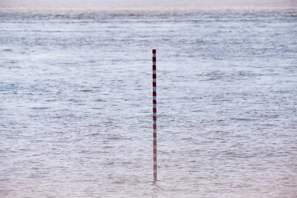 Overstroming op de Amoer rivier in de buurt van de stad Chabarovsk. Het niveau van de Amoer rivier op ongeveer 159 centimeter. — Stockfoto