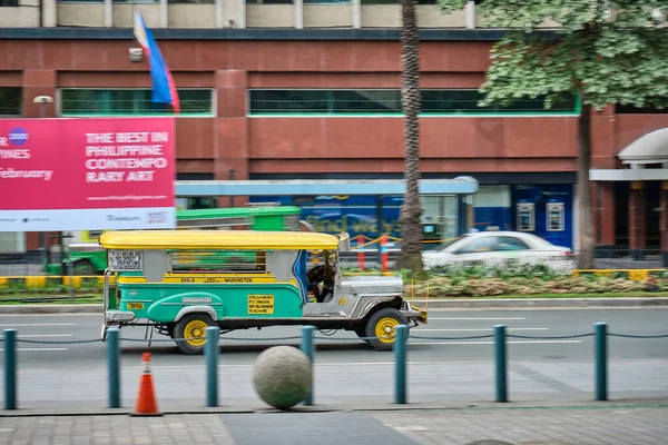 Manila Fülöp Szigetek Feb 2020 Jeepneys Roads Manila Egykori Amerikai — Stock Fotó