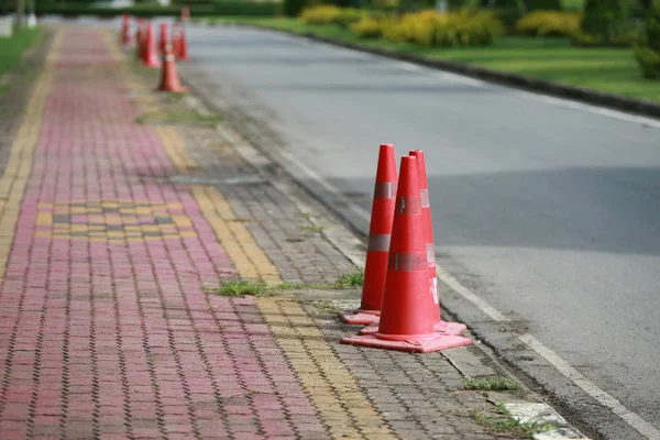 Road cone traffic , street warning — Stock Photo, Image