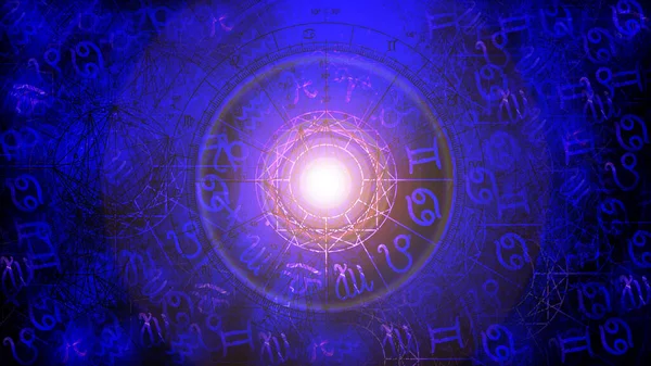 Astrología Horóscopo Patrón Textura Fondo Diseño Gráfico — Foto de Stock