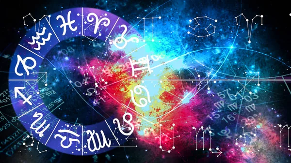 Astrología Horóscopo Patrón Textura Fondo Diseño Gráfico —  Fotos de Stock