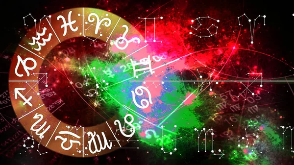 Astrología Horóscopo Patrón Textura Fondo Diseño Gráfico —  Fotos de Stock