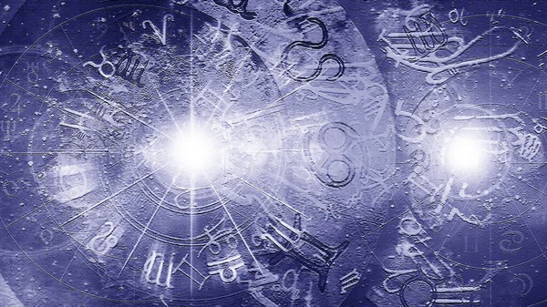 Astrología Horóscopo Patrón Textura Fondo Diseño Gráfico — Foto de Stock