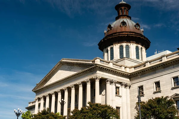 Horizontal Composition Capital Statehouse Dome Columbia South Carolina — Stock Photo, Image