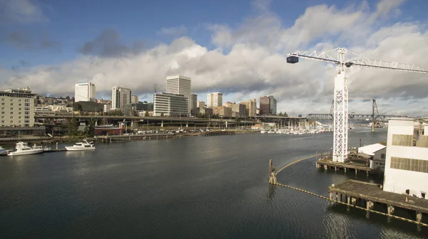 Tacoma Waterfront Thea Foss Suyolu Başlama Bay Erişim Sağlar — Stok fotoğraf