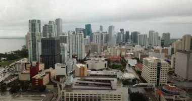 Miami Florida ABD üzerinde hava görüntüsü 