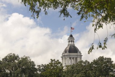 Tallahassee Florida şehir merkezinde inşa Capitol bir yenileme geçer ama yine de iyi görünüyor