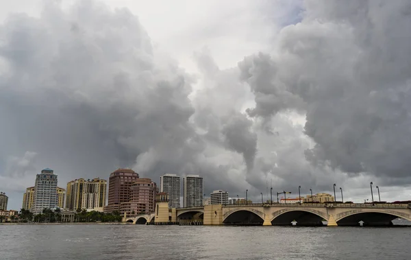 Storm Passes Palm Beach Florida Atlantic Ocean East Coast — Stock Photo, Image