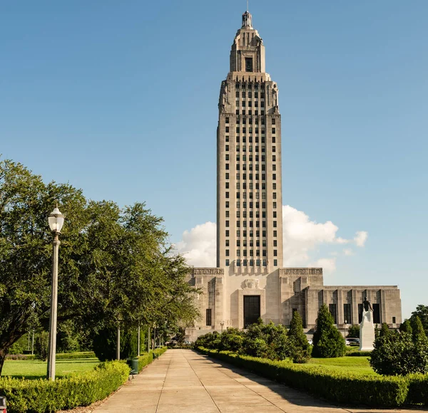 Modrá Obloha Baton Rouge Louisiana Státní Budovy — Stock fotografie