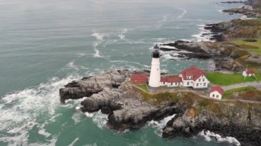 Ünlü Portland Head ışık Atlantic Coast deniz feneri