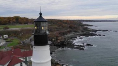Ünlü Portland Head ışık Atlantic Coast deniz feneri