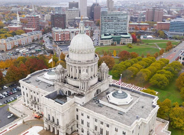 Overcast Day Hartford Connecticut Urban City Center Landscape — Stock Photo, Image