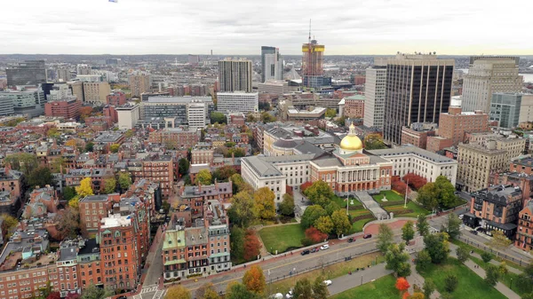 Massachusetts Landeshauptstadt Liegt Auf Dem Boston Common Der Innenstadt Senter — Stockfoto