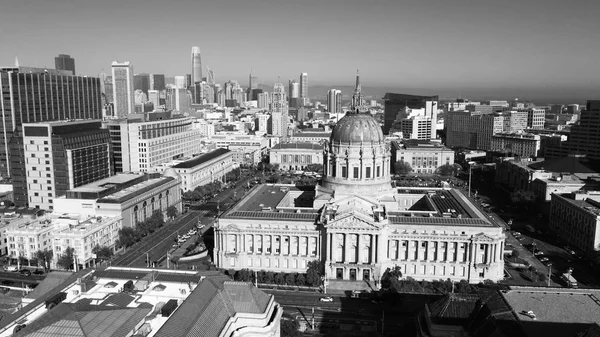 Oude Stadhuis Staat Majestueus Bebouwing Registreren Centrum Van San Francisco — Stockfoto