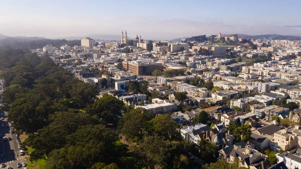 Aerial View Fell Street Haight Ashbury Area University Buildings Background — Stock Photo, Image