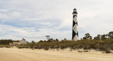 Cape Lookout Deniz Feneri Çekirdek Bankalar Cape Kuzey Carolina