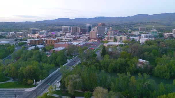 Centre Ville Vue Aérienne Salt Lake City Utah State Capitol — Video