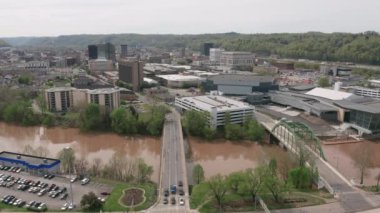 Hava Elk Nehri ve Charleston Batı Virginia Üzerinde Yükseltme