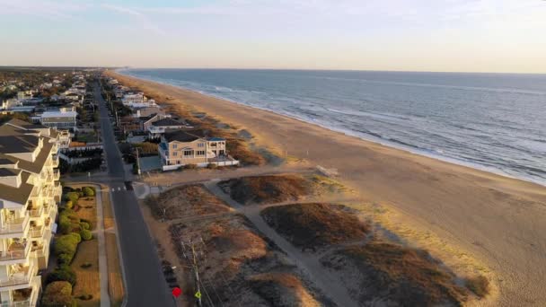 Tatil Evleri Uzun Satır Arazi Güney Veya Virginia Beach Uzun — Stok video