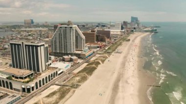 Hava görünümü Atlantic City Coast Skyline Downtown New Jersey USA