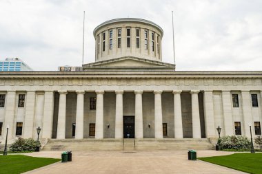 Columbus Downtown Kentsel Çekirdek Ohio Statehouse Yatay Kırpma