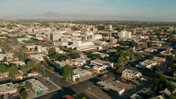 Vista Aérea Sobre Ciudad Desierta Bakersfield Sur California — Vídeo de stock