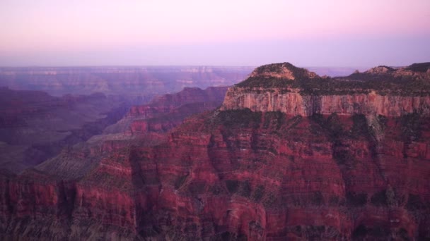 Horizontal Composition Deep Gorge Colorado River Cuts Grand Canyon — Stock Video