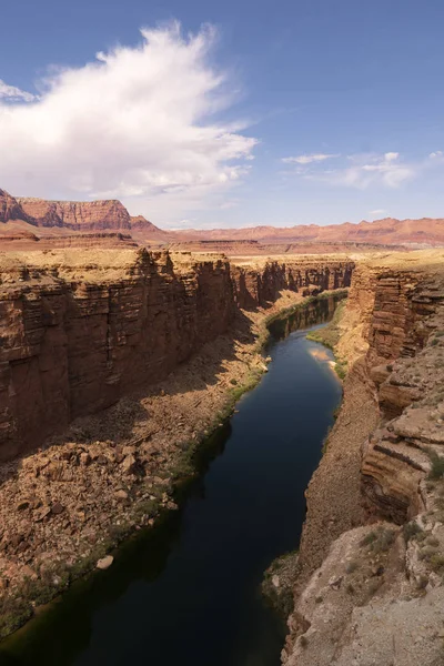 The Colorado River at the Navajo Bridge in Marble Canyon — Stock Photo, Image