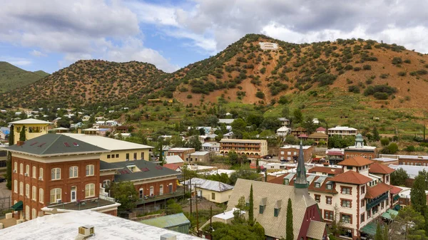 Sopra l'area Downtown City Center di Bisbee Arizona Stati Uniti — Foto Stock