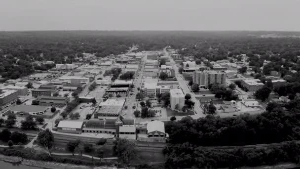 Leavenworth Kansas Länssäte Leavenworth County Och Del Kansas City Metro — Stockvideo