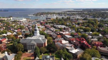 Hava Limanı Görünümü Askeri Akademisi Annapolis Başkenti Maryland