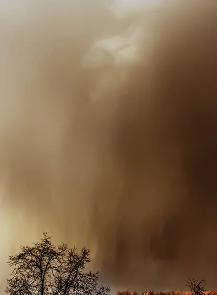 Brown pre storm sky — Stock Photo, Image