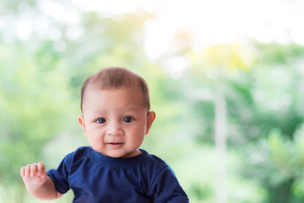 Bebé Sonriendo Lindo Bebé Asiático — Foto de Stock